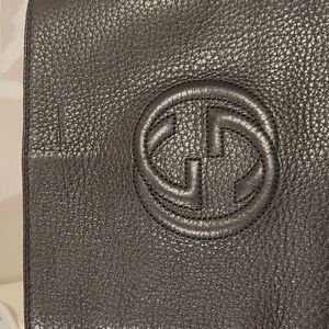 Gucci logo boots pebble leather size 37 EXCELLENT condition